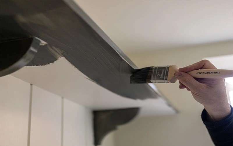 Avant après peinture Farrow and Ball Flat eggshell